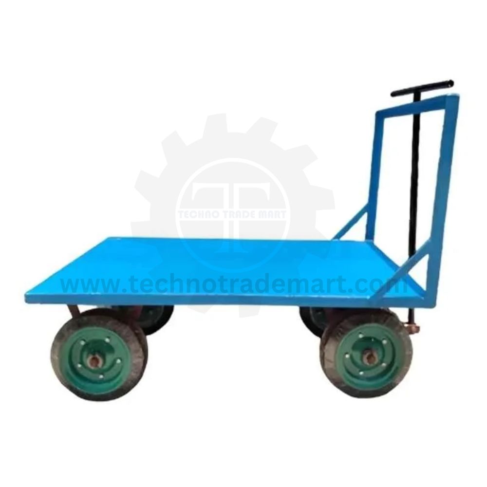 Inaithiram TPT800PT 800kg 1524x914x914mm Mild Steel Blue Foldable Metal Platform Trolley